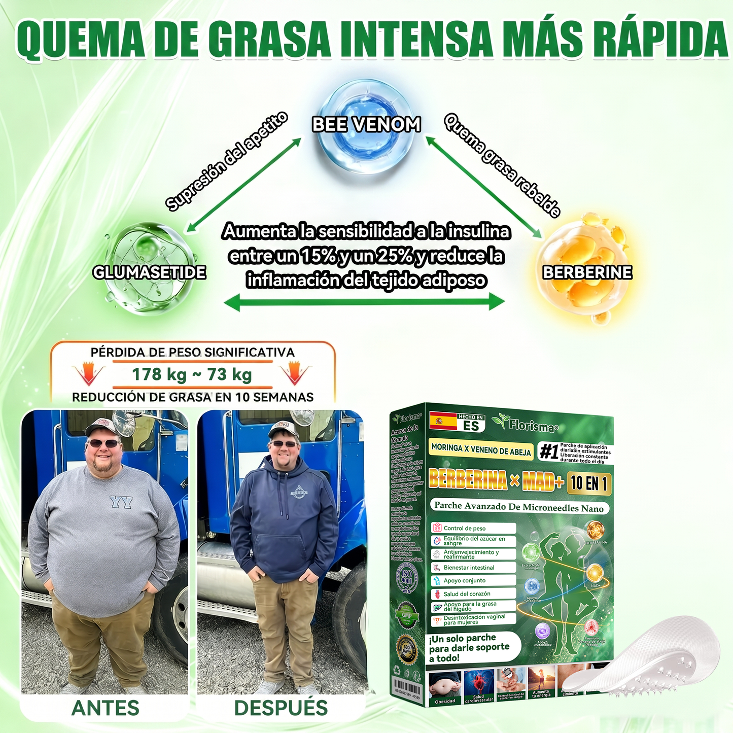 𝑇𝑖𝑒𝑛𝑑𝑎 𝑜𝑓𝑖𝑐𝑖𝑎𝑙 𝑑𝑒 𝐸𝑠𝑝𝑎ñ𝑎 🇪🇸  | 🧑‍⚕️🍉 𝐅𝐥𝐨𝐫𝐢𝐬𝐦𝐚® 𝑴𝒐𝒓𝒊𝒏𝒈𝒂 𝑩𝒆𝒓𝒃𝒆𝒓𝒊𝒏𝒂 10 𝑬𝒏 1 𝑷𝒂𝒓𝒄𝒉𝒆 𝑨𝒗𝒂𝒏𝒛𝒂𝒅𝒐 𝑫𝒆 𝑴𝒊𝒄𝒓𝒐𝒏𝒆𝒆𝒅𝒍𝒆𝒔 𝑵𝒂𝒏𝒐
