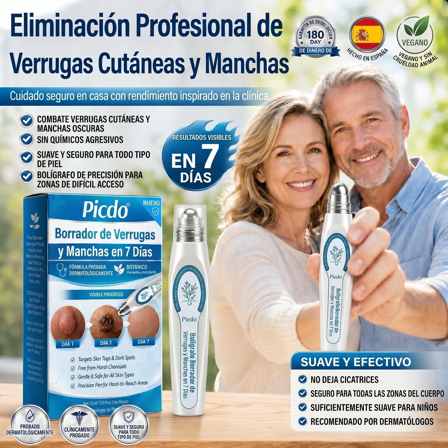 🏥🛒𝐏𝐢𝐜𝐝𝐨®  Borrador de Verrugas y Manchas en 7 Días (𝐀𝐩𝐥𝐢𝐜𝐚𝐝𝐨𝐫 𝐫𝐨𝐥𝐥-𝐨𝐧: 𝐬𝐢𝐧 𝐝𝐨𝐥𝐨𝐫 𝐧𝐢 𝐜𝐢𝐜𝐚𝐭𝐫𝐢𝐜𝐞𝐬)