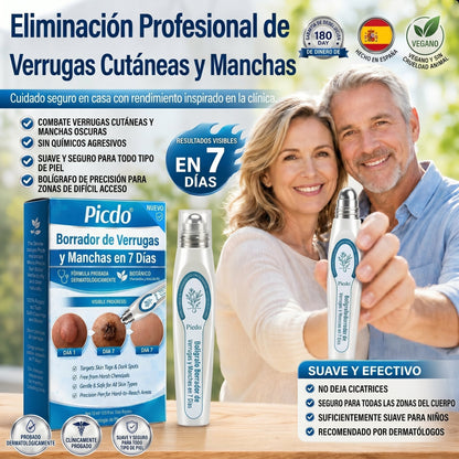 🏥🛒𝐏𝐢𝐜𝐝𝐨®  Borrador de Verrugas y Manchas en 7 Días (𝐀𝐩𝐥𝐢𝐜𝐚𝐝𝐨𝐫 𝐫𝐨𝐥𝐥-𝐨𝐧: 𝐬𝐢𝐧 𝐝𝐨𝐥𝐨𝐫 𝐧𝐢 𝐜𝐢𝐜𝐚𝐭𝐫𝐢𝐜𝐞𝐬)