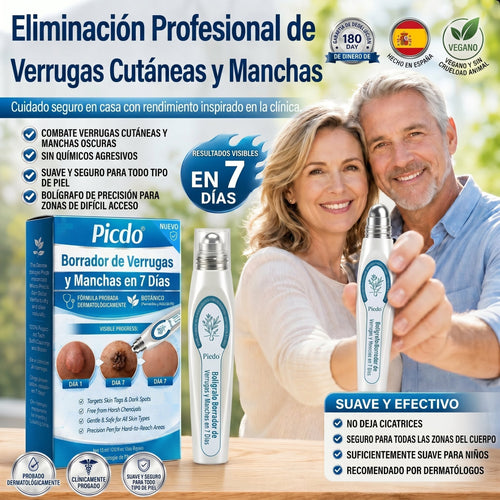 🏥🛒𝐏𝐢𝐜𝐝𝐨®  Borrador de Verrugas y Manchas en 7 Días (𝐀𝐩𝐥𝐢𝐜𝐚𝐝𝐨𝐫 𝐫𝐨𝐥𝐥-𝐨𝐧: 𝐬𝐢𝐧 𝐝𝐨𝐥𝐨𝐫 𝐧𝐢 𝐜𝐢𝐜𝐚𝐭𝐫𝐢𝐜𝐞𝐬)
